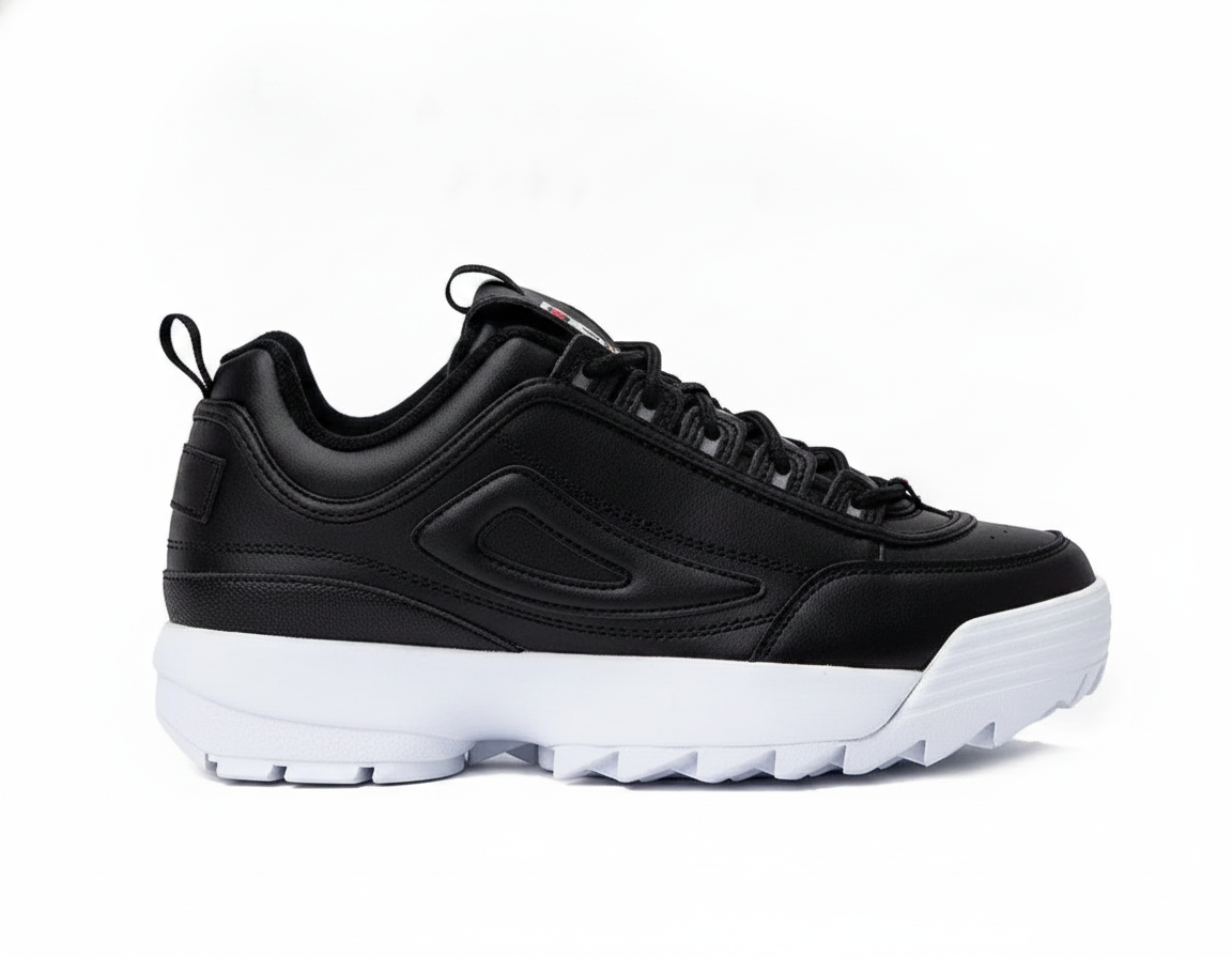 Zapatilla Urbana Estilo Retro Unisex Negro