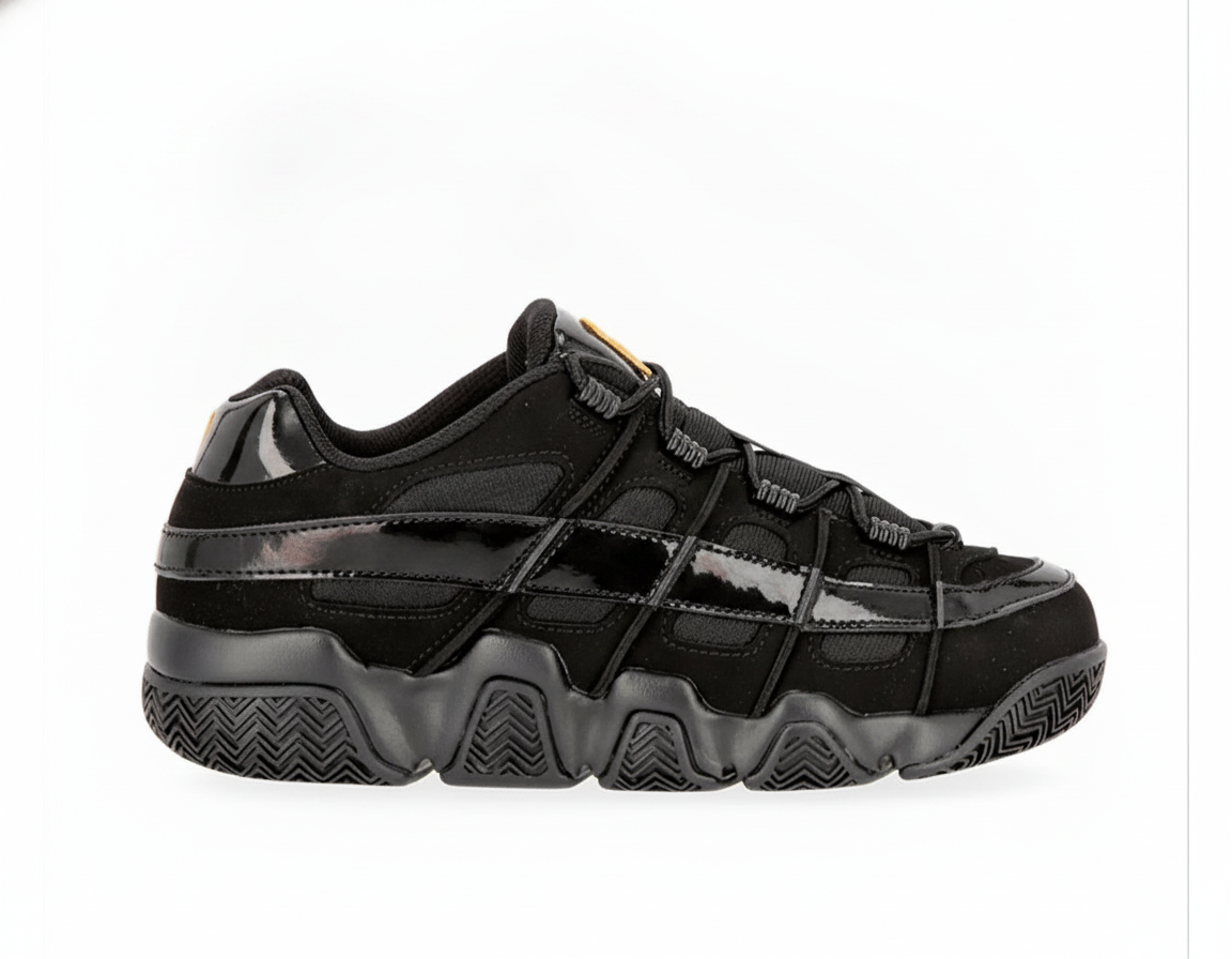 Zapatillas Urbanas Estilo Retro Mujer Negro