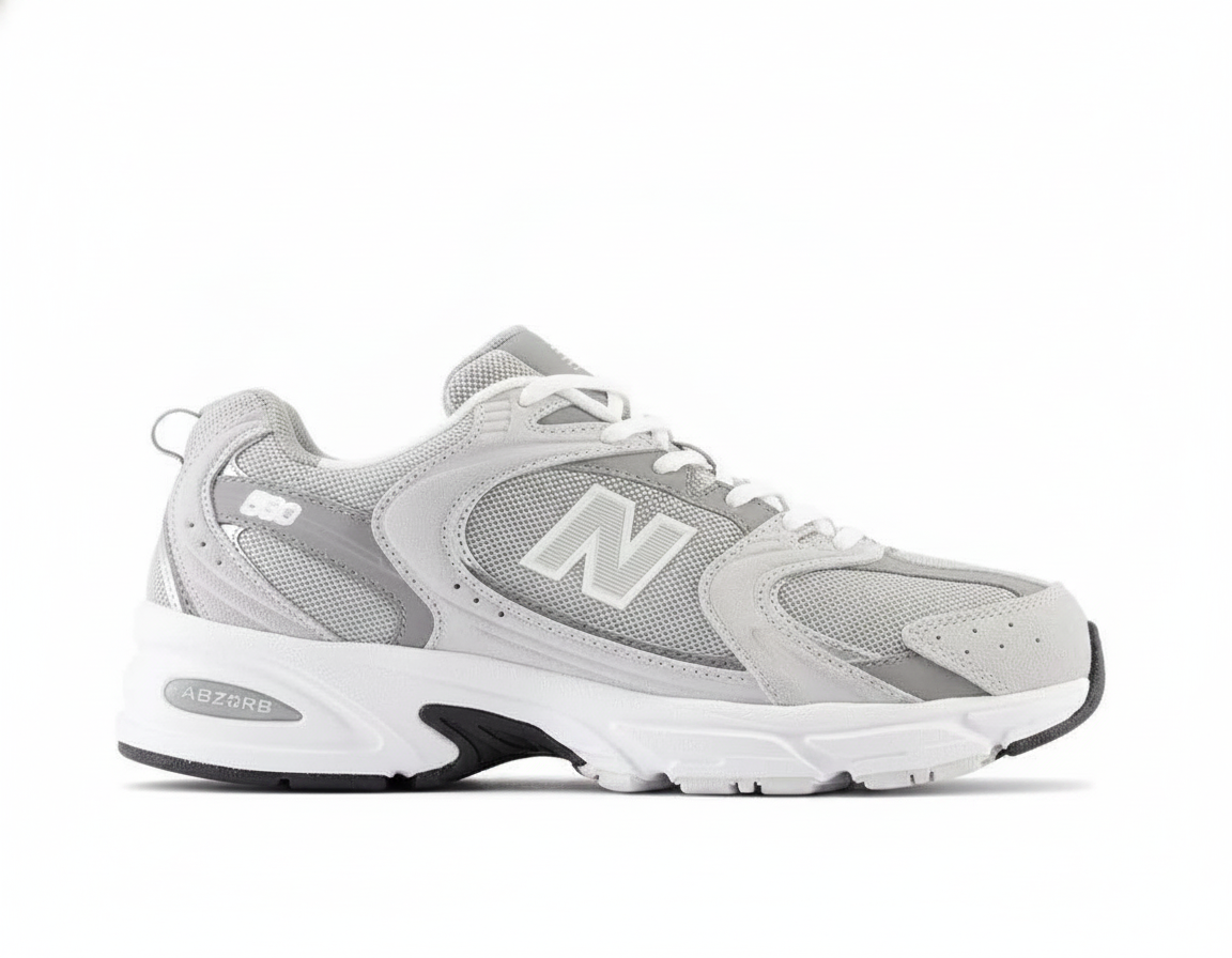 Zapatilla Urbana Unisex Gris y Blanco