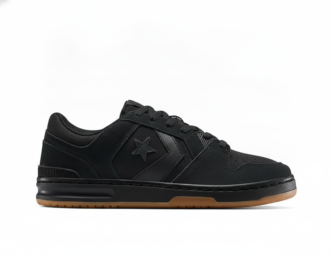 Zapatillas Urbanas de Lona Casual Hombre Negro