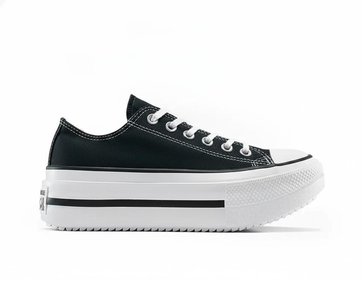 Zapatillas Urbanas de Plataforma para Mujer - Negro