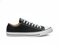 Zapatilla de lona clásica de caña baja para hombre, negra