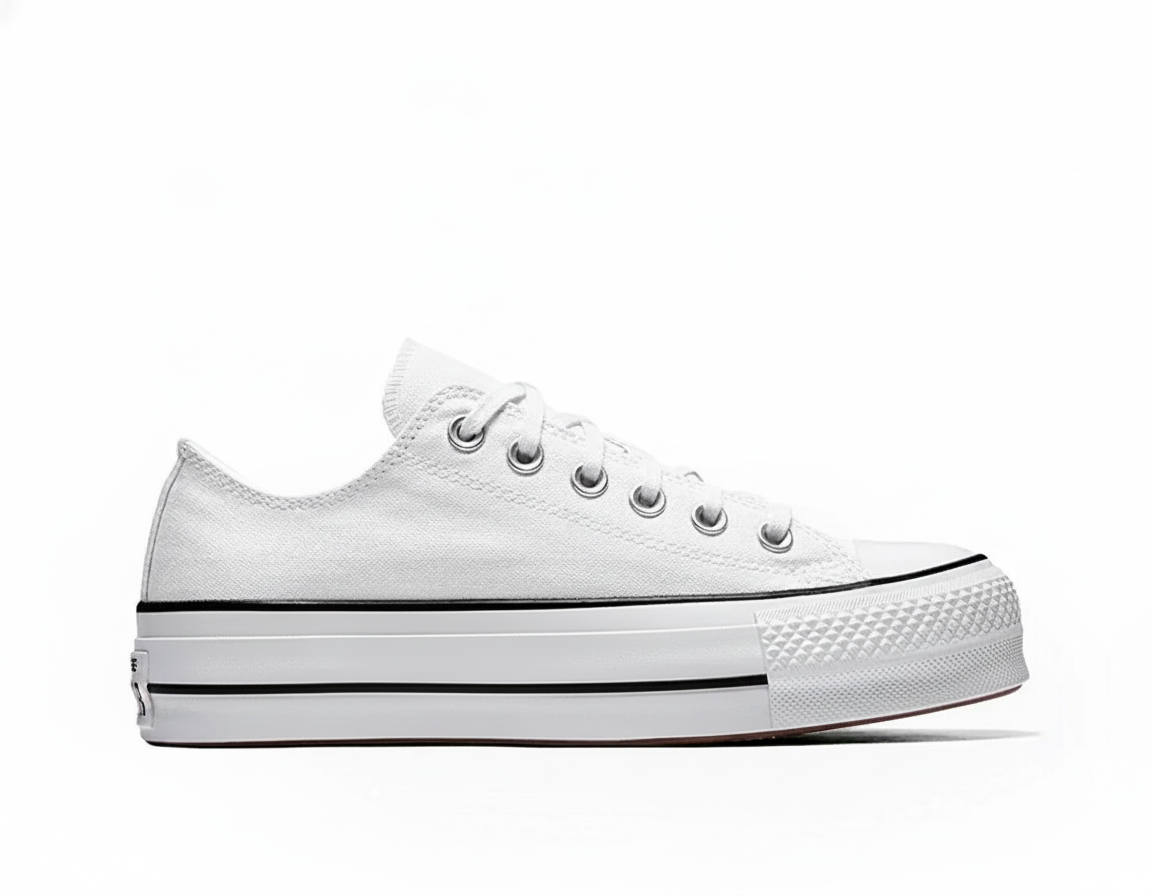 Zapatilla Urbana Plataforma Mujer Blanco
