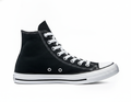 Zapatilla Lona Casual Caña Alta Negra para Mujer