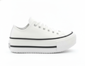 Zapatilla Urbana con Plataforma para Mujer Blanco