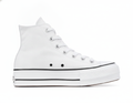 Zapatilla Urbana Plataforma Lona Mujer Blanco