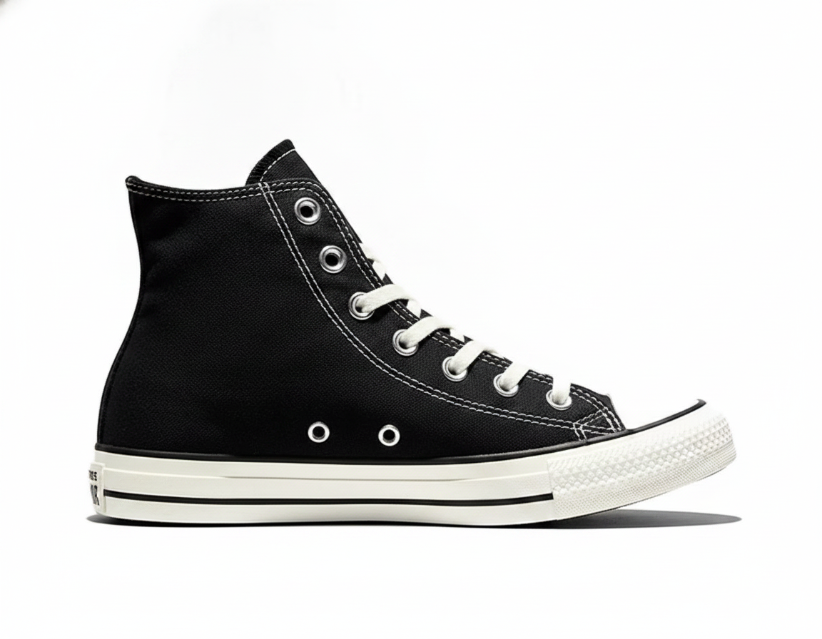 Zapatillas de Lona Casual Mujer Negro