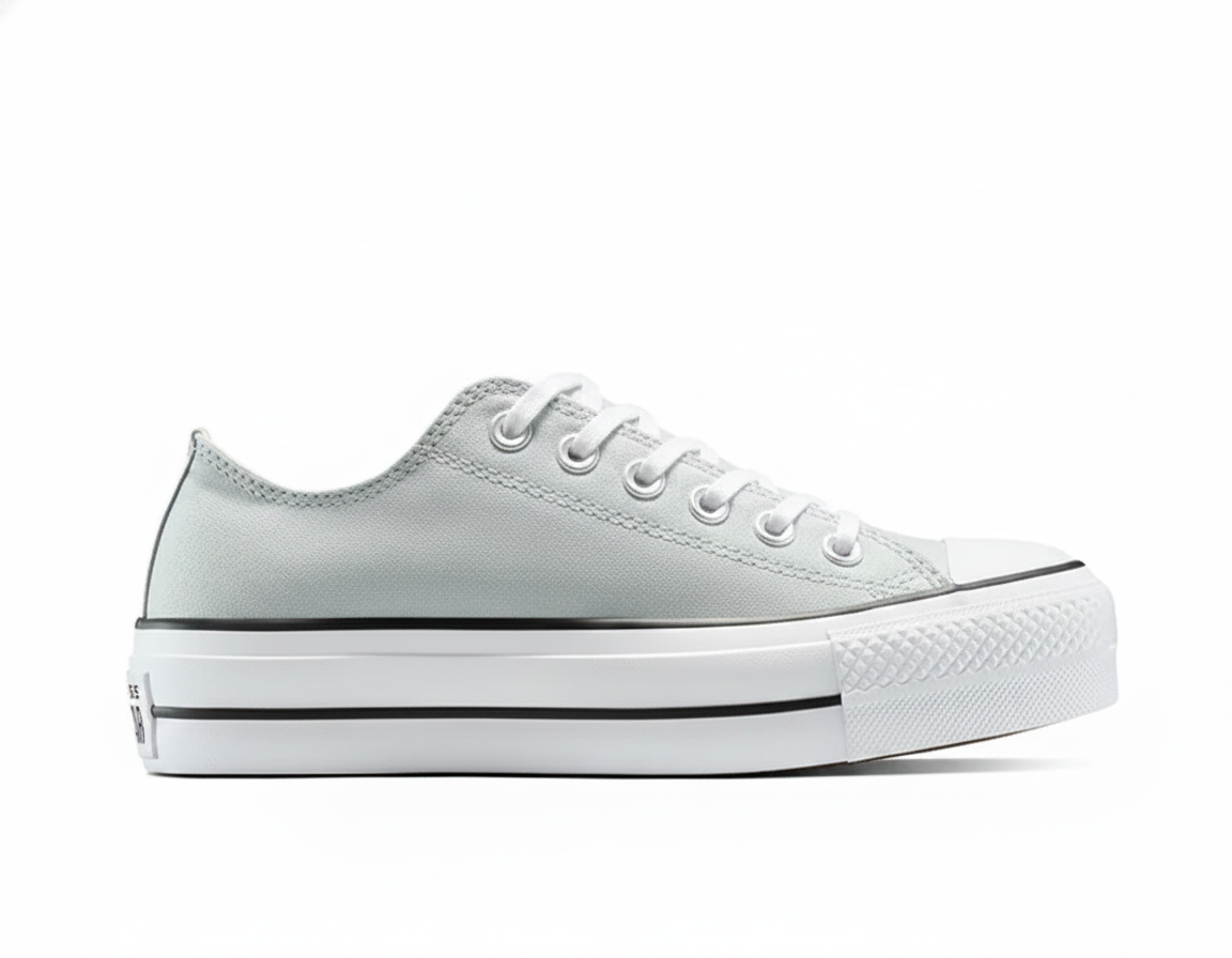 Zapatillas Urbanas con Plataforma para Mujer Gris