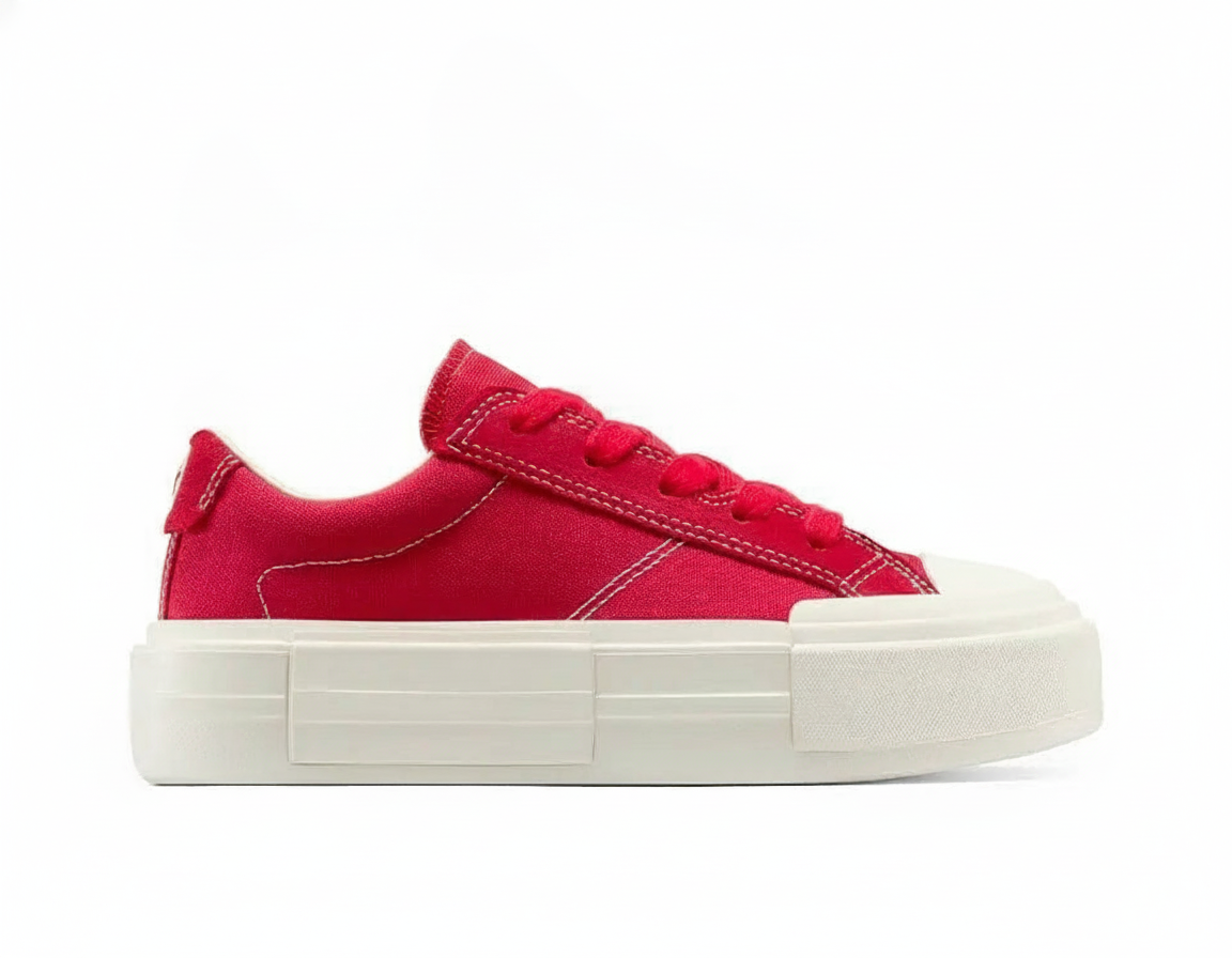 Zapatillas Urbanas Estilo Retro Mujer Rojo