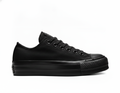 Zapatilla Urbana Plataforma Mujer Negro Monocromático