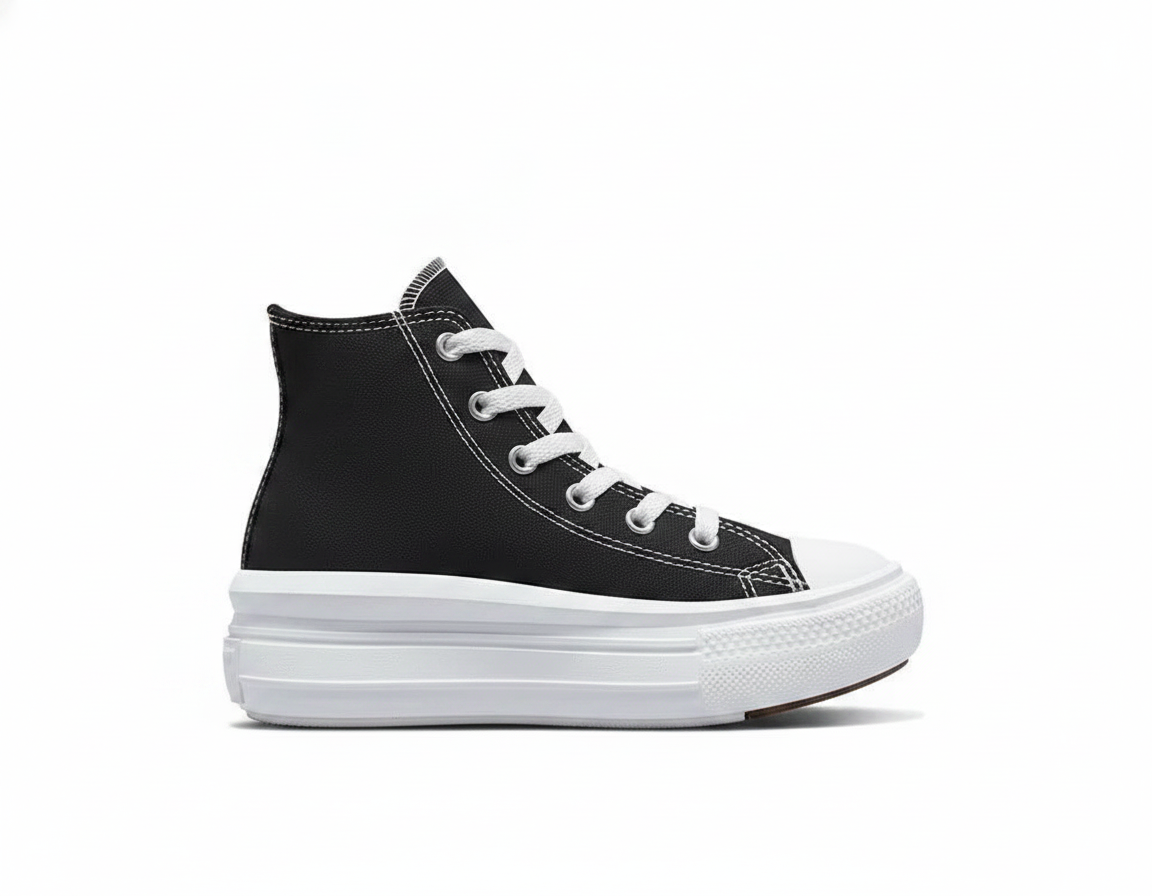 Zapatilla Urbana de Plataforma para Niños - Negro