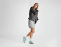 Zapatilla Urbana Mujer Celeste y Blanco con Suela de Goma