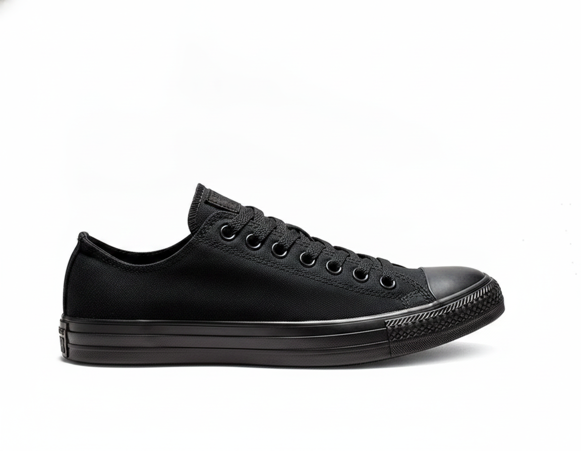 Zapatilla Casual de Lona para Mujer - Negro