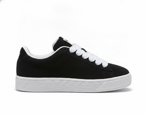 Zapatilla de Gamuza Urbana para Mujer - Negro y Rosado