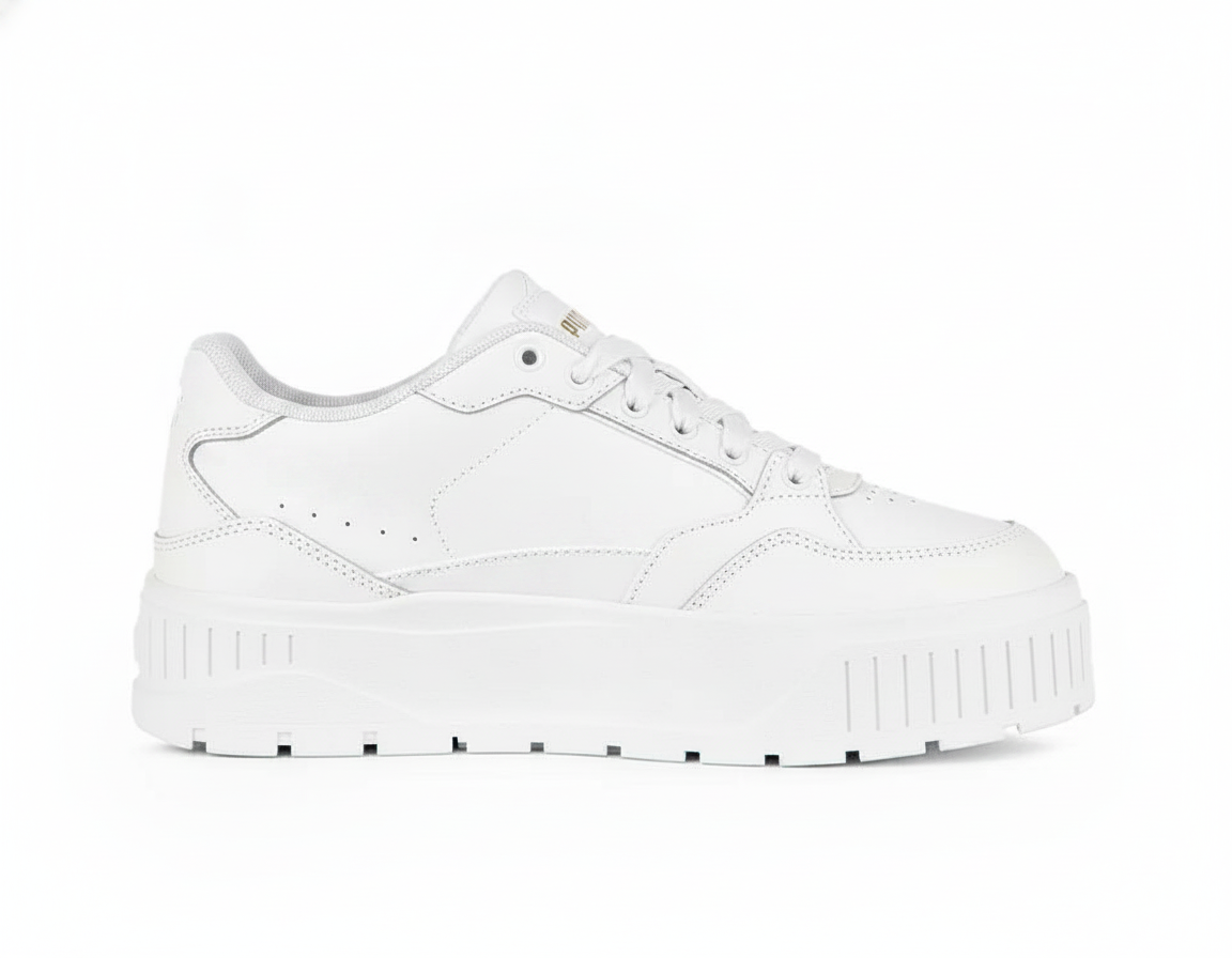 Zapatillas Urbanas Retro con Plataforma Mujer Blancas
