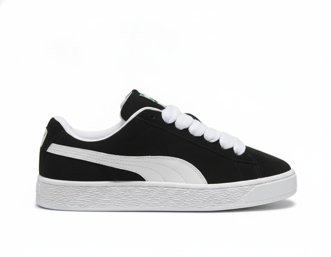 Zapatillas Urbanas Mujer de Gamuza Negras