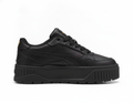 Zapatillas Urbanas Mujer Negras con Plataforma Estilo Retro