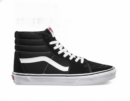 Zapatilla Urbana Casual Caña Alta Unisex Negro