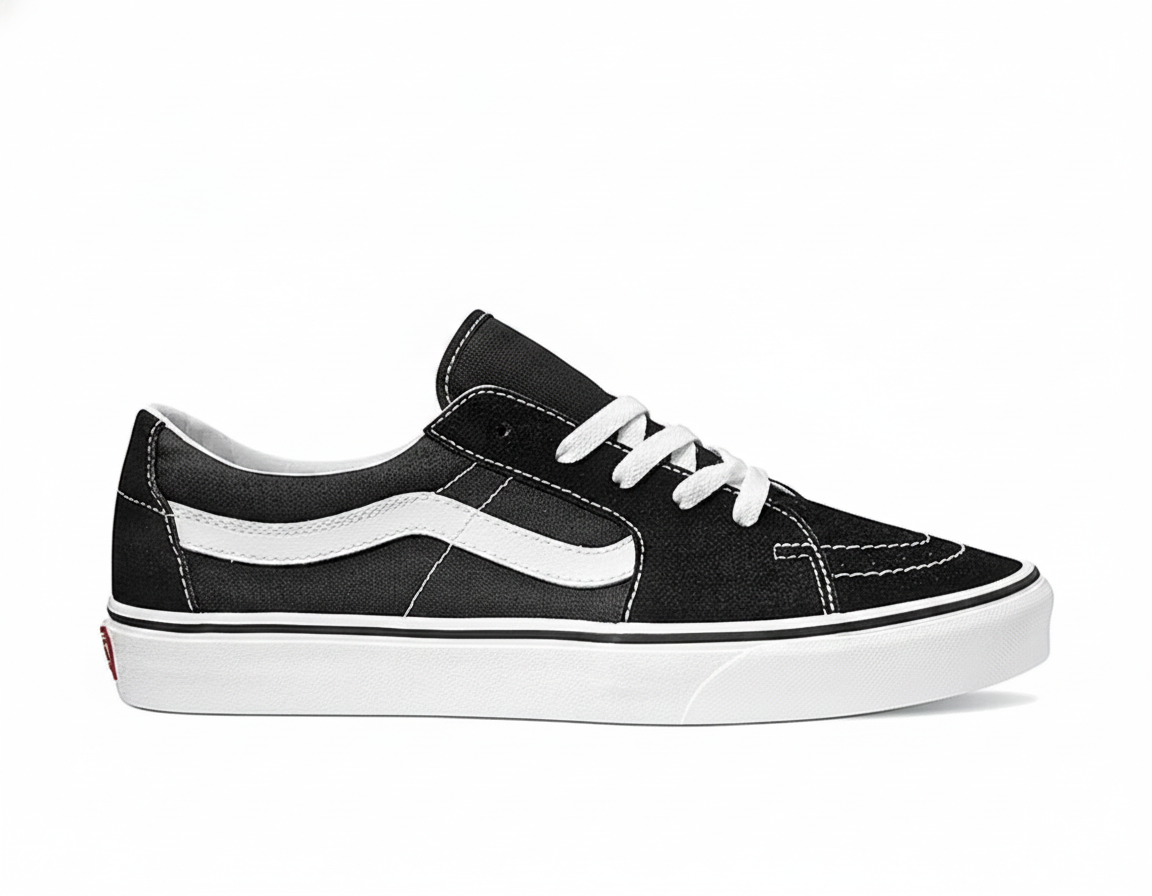 Zapatilla Urbana Unisex Caña Baja Negra