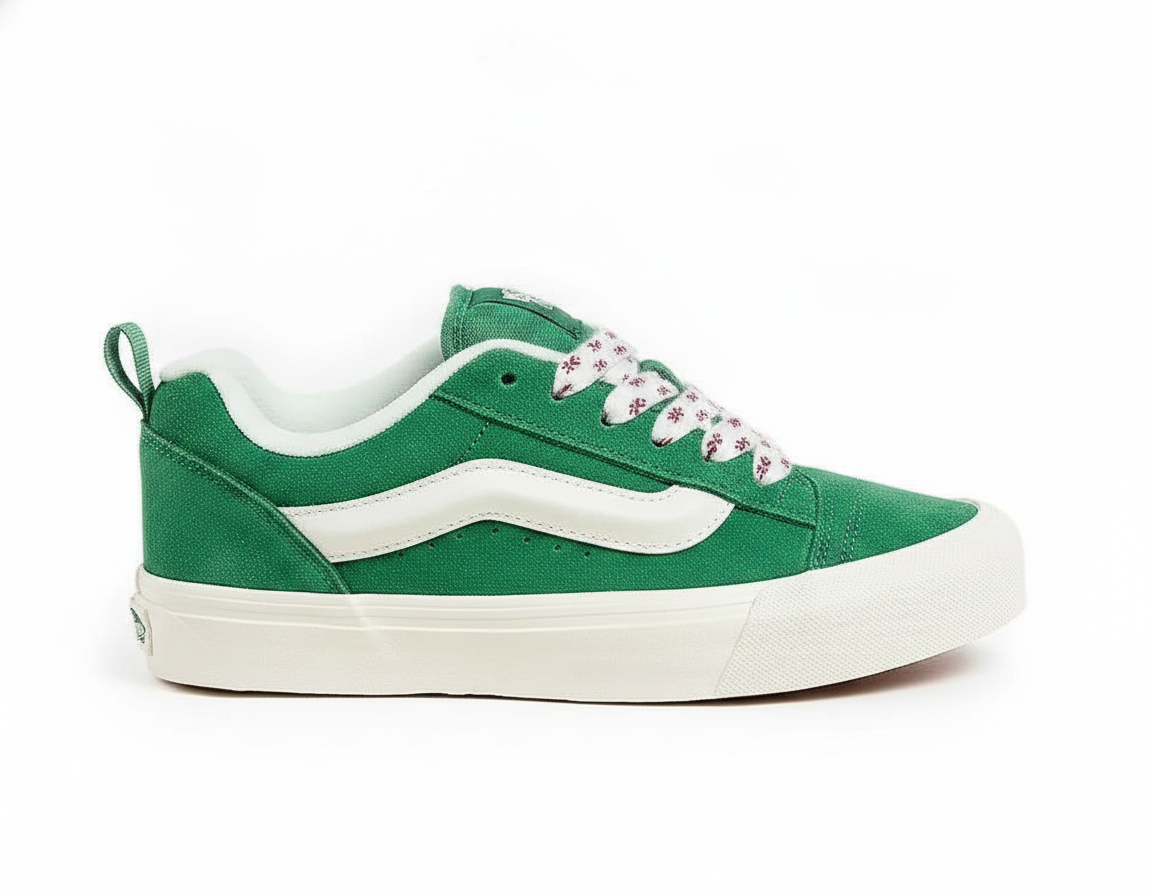 Zapatillas casuales de gamuza, estilo urbano mujer, verde