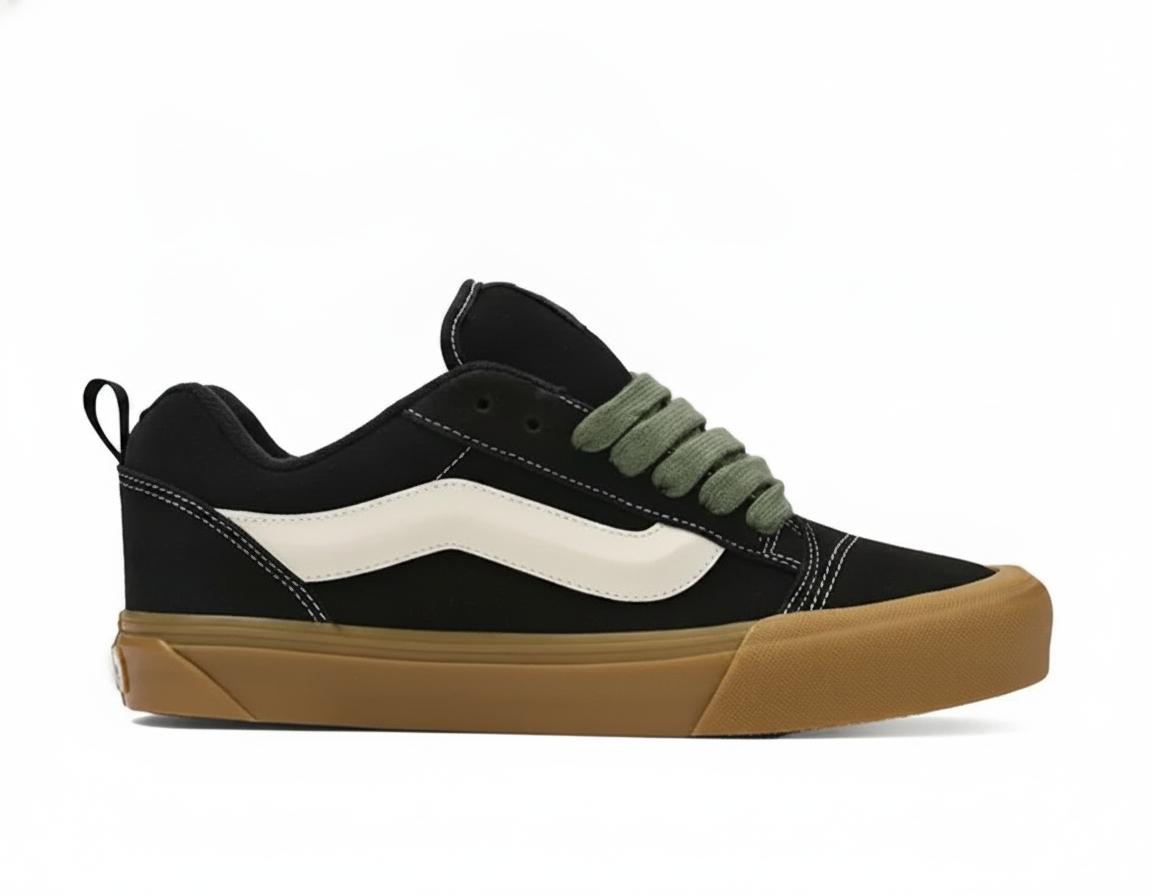 Zapatillas Urbanas Hombre Negras - Estilo Retro Skate
